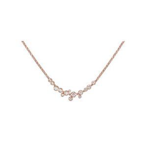 Necklace in rose gold set with Diamonds